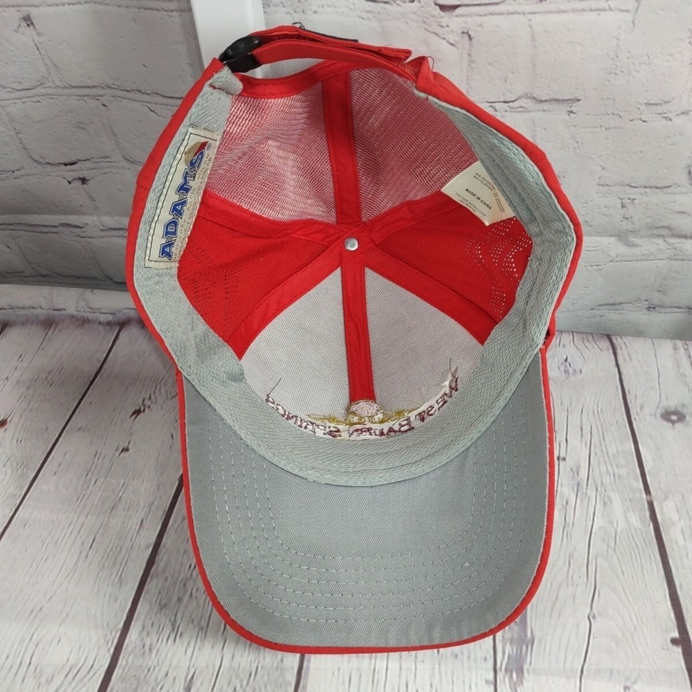 West Baden Springs Hotel Hat Cap Strapback Red Adjustable Embroidered Logo - Picture 7 of 8